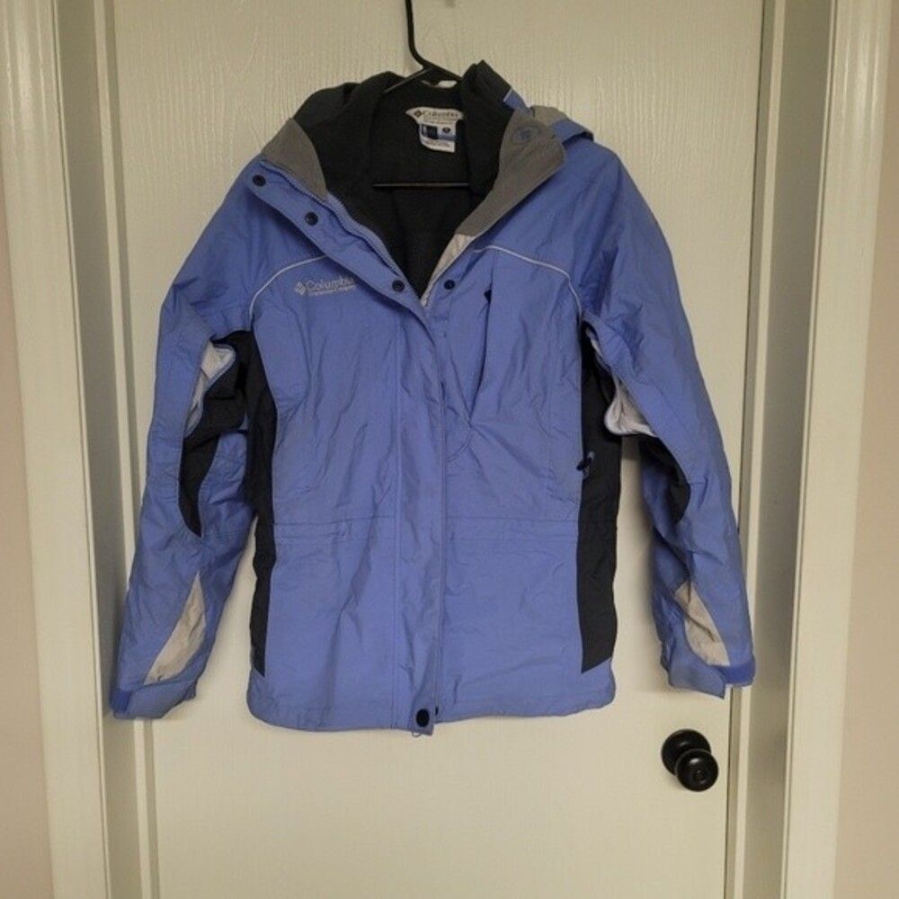 ~ Womens double layered full zip Columbia omni tech coat - Picture 10 of 11